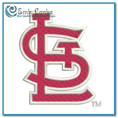 St Louis Cardinals Logo 2 Embroidery Design - Emblanka