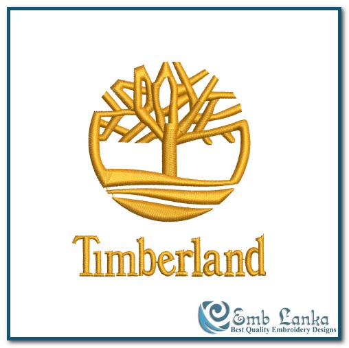 geboorte Vermaken burgemeester Timberland Logo Embroidery Design - Emblanka