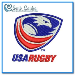 USA Rugby Logo Embroidery Design