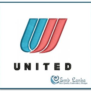 United Airlines Tulip Logo Embroidery Design Airlines Airlines