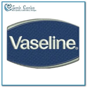 Vaseline Logo Embroidery Design