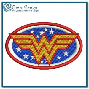 Wonder Woman Logo 2 Embroidery Design Cartoon