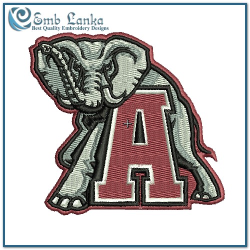 Alabama Crimson Roll Tide Sport Patch Logo Embroidery Iron,Sewing on Fabric 