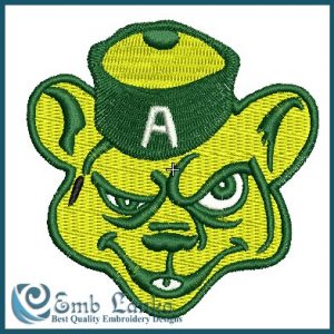 Alberta Golden Bears Logo Embroidery Design CWUAA Logos