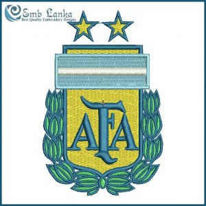 Argentina National Football Team Logo Embroidery Design FIFA Teams
