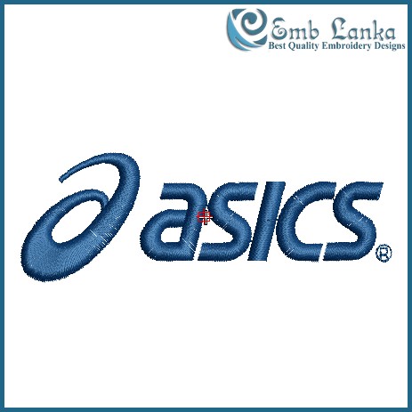 Asics Logo Embroidery Design - Emblanka
