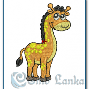 Baby Giraffe Embroidery Design