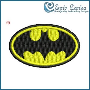 Batman Logo Embroidery Design Cartoon