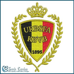 Belgium  National Football Team Logo Embroidery Design Football Club Logos Embroidery Designs