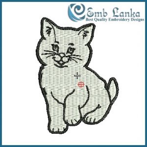 Cat Embroidery Design Animals