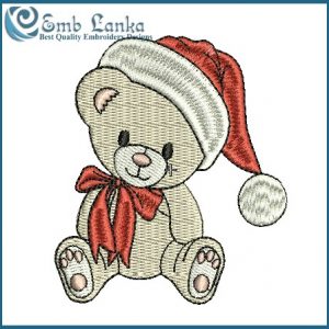 Christmas Teddy Bear Embroidery Design Animals
