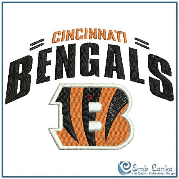 Cincinnati Bengals Logo 2 Embroidery Design - Emblanka