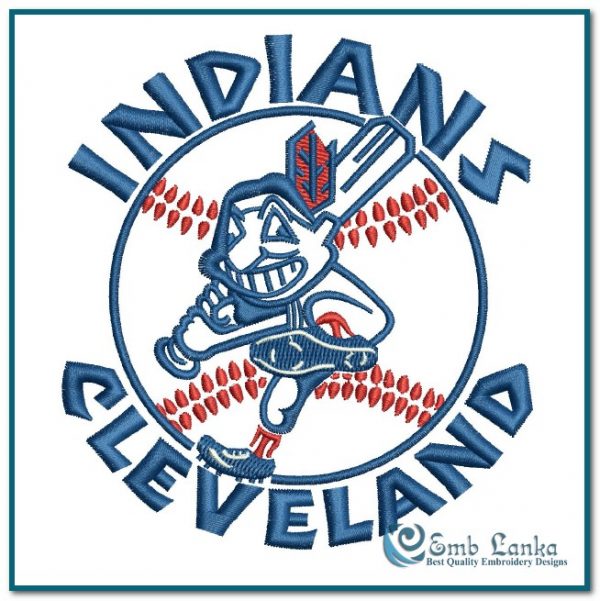 Cleveland Indians 4" TALL Embroidered Sewn/Iron On PREMIUM QUALITY Patch 