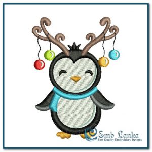 Cute Boy Jolly Penguin 4 Embroidery Design Animals