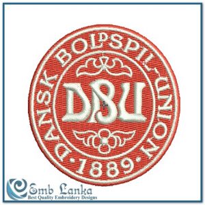 Denmark Football Team Logo Embroidery Design