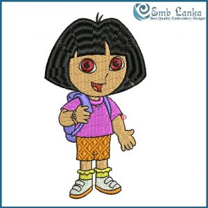 Dora the Explorer 3 Embroidery Design Cartoon