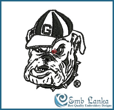 Georgia Bulldogs Alternate Logo Embroidery Design | Emblanka