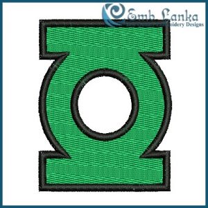 Green Lantern Logo 3 Embroidery Design Cartoon