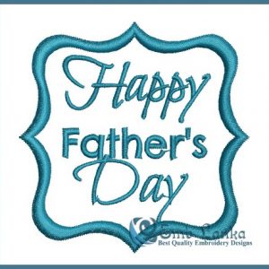 Happy Father’s Day 5 Embroidery Design Days