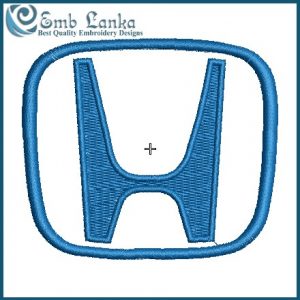 Honda Logo 2 Embroidery Design - Image 1