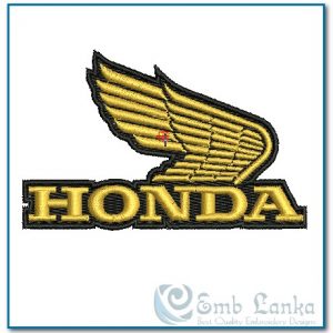 Honda Motorcycle Logo 2 Embroidery Design - Image 1