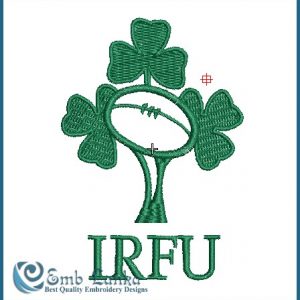 Irish Rugby Logo Embroidery Design Logos