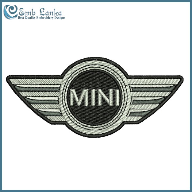 Mini Cooper Car Logo Machine Embroidery Design, Mini Cooper Emblem Design  Digital File, Mini Cooper Embroidery File, Instant Download