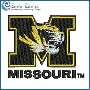 Missouri Tigers Logo Embroidery Design Animals
