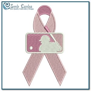 MLB Mother’s Day Pink Ribbon Breast Cancer Logo Embroidery Design Days