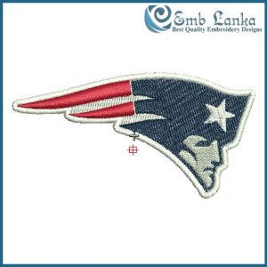 New England Patriots Logo Embroidery Design