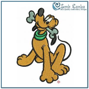 Pluto Cartoon Dog 2 Embroidery Design