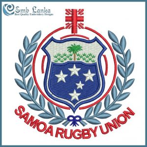 Samoa National Rugby Union Team Logo Embroidery Design Logos