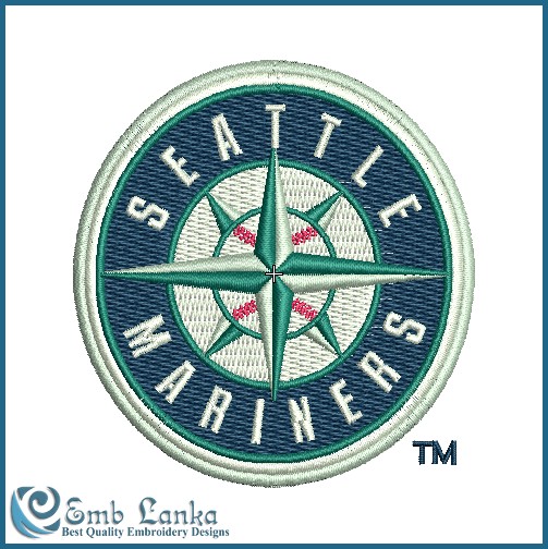 Seattle Mariners Logo Embroidery Design - Emblanka