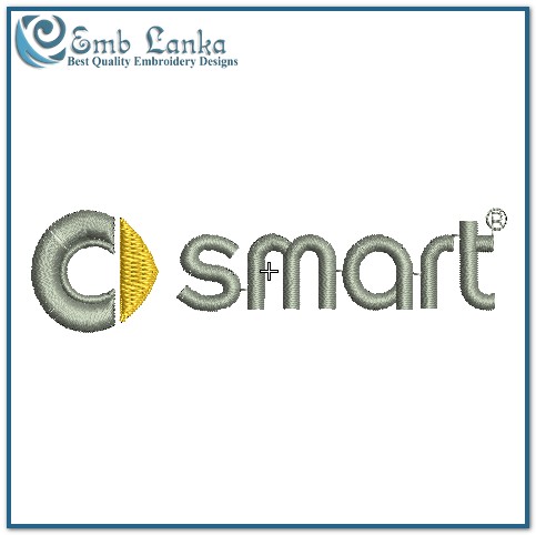 Smart Car Logo Embroidery Design - Emblanka
