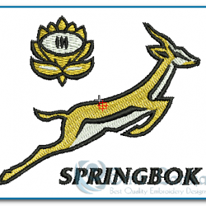 South African Rugby Logo Embroidery Design Logos