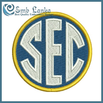 Southeastern Conference Style-2 Embroidered Sew On Patch