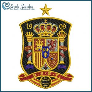 Spain National Football Team Logo Embroidery Design Logos