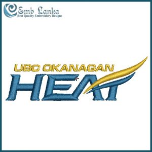 UBC Okanagan Heat Logo Embroidery Design CWUAA Logos