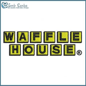 Waffle House Logo Embroidery Design - Image 1
