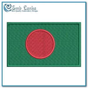 Bangladesh Flag Embroidery Design Flags