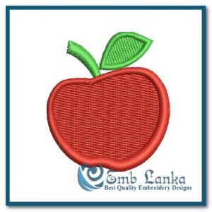 Free Red Apple 2 Embroidery Design Free designs