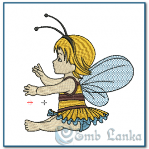 Baby Girl Angel Embroidery Design Angels