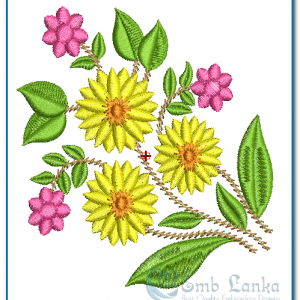 Beautiful Belle Flower Embroidery Design Flowers
