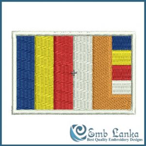 Buddhist Flag Embroidery Design Flags