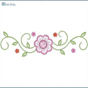 Floral Embroidery Design Flowers