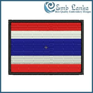 Thailand Flag Embroidery Design - Image 1