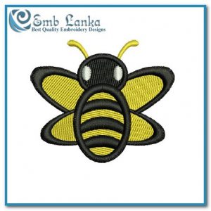 Free Yellow Bee Embroidery Design Bugs
