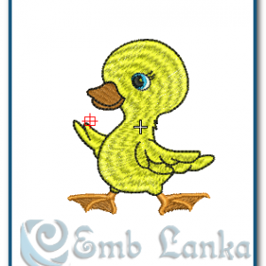 Easter Duckling Embroidery Design