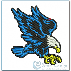 Flying Eagle Embroidery Design Birds
