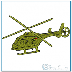 Helicopter Embroidery Design - Image 1